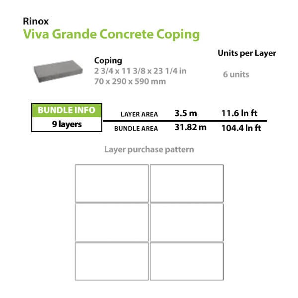 Rinox Viva Grande Concrete Coping